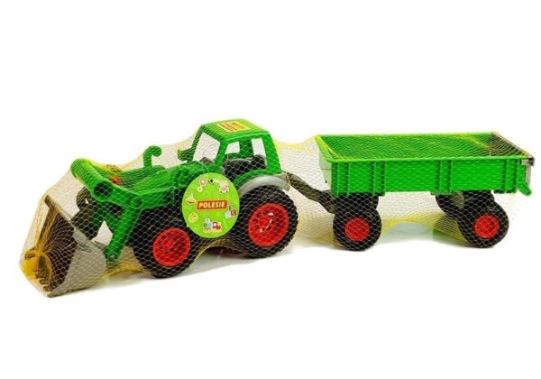 Tractor Loader with Farmer Trailer Green 8817 Polesie - Image 6