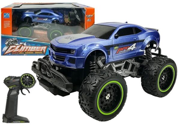 Auto na daljinsko upravljanje Off-road R/C High Wheels - plavi