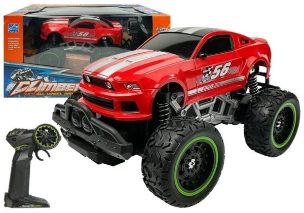 Auto na daljinsko upravljanje  Off-road R/C High Wheels - crveni