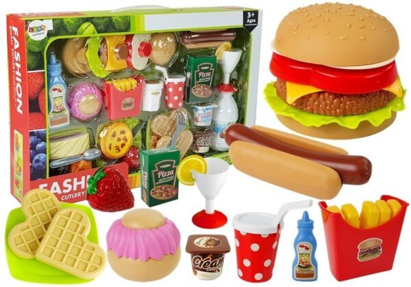 Fast Food Hamburger Set