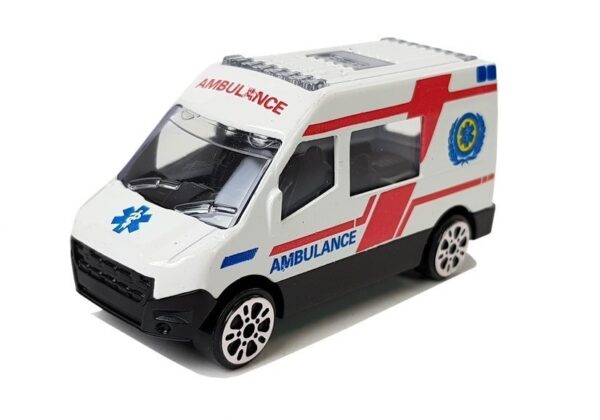 Ambulance Vehicle Set 1:64 6 Pieces - Image 3