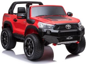 Licencirani auto na akumulator Toyota Hilux 4x4 - dvosjed - crveni/lakirani
