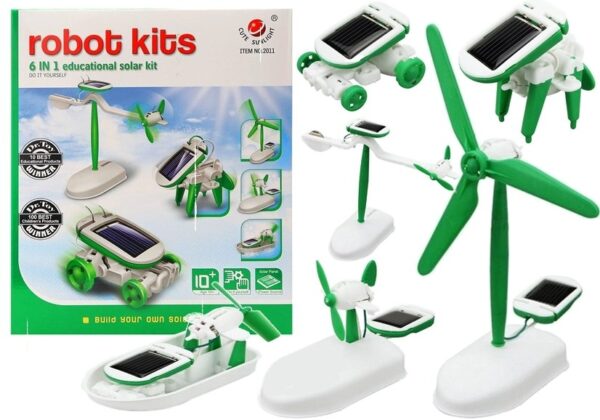 Kids Solar DIY Educational Kit Toy 6in1 Robot - Image 11