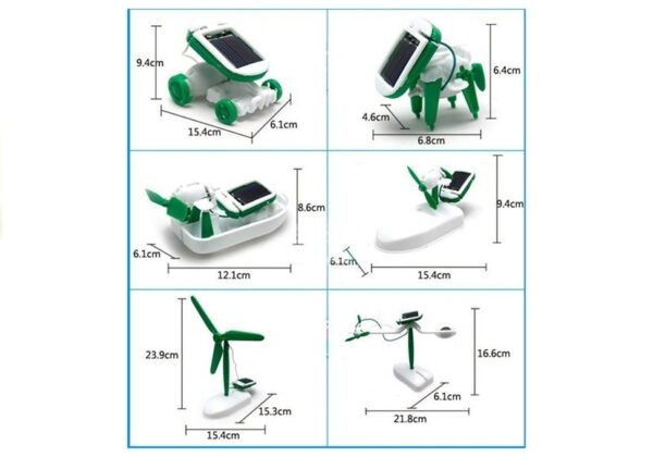 Kids Solar DIY Educational Kit Toy 6in1 Robot - Image 10