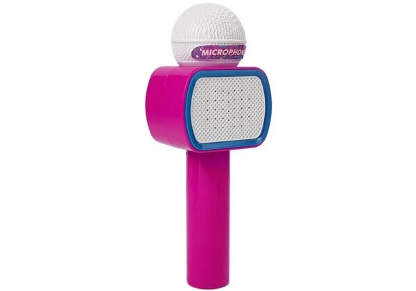 Children's Microphone Wireless Karaoke Bluetooth Speaker Pink - Image 2