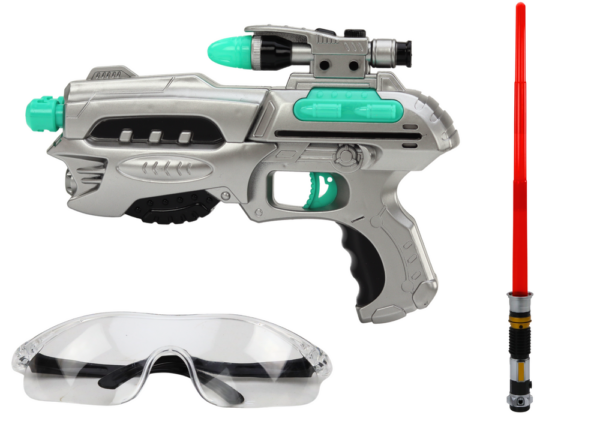 Space Lightsaber Set Gun Safety Glasses - Image 2