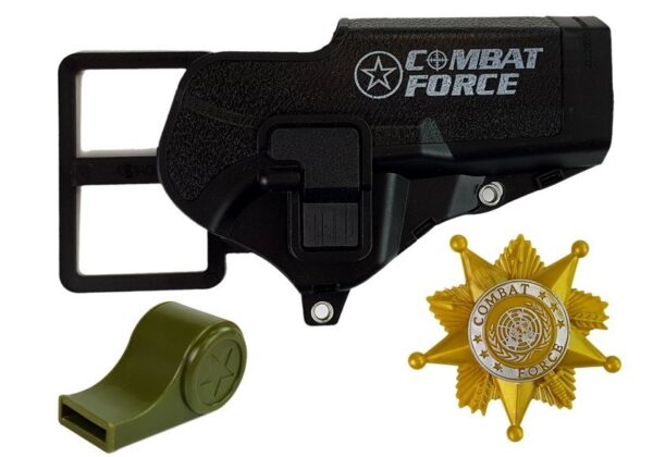 Police Set Pistol 20cm Badge Whistle Holster Light Effects Sound - Image 4