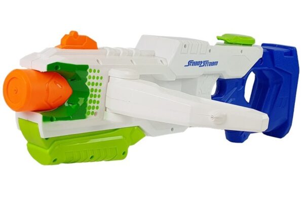 Water Gun Blue - White 1000ml  Fold- Out Sides - Image 3