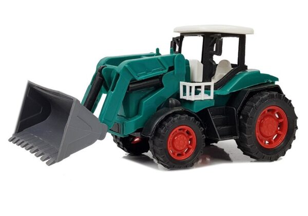 Set of Vehicles with Friction Off- road Car Red and Excavator - Image 3