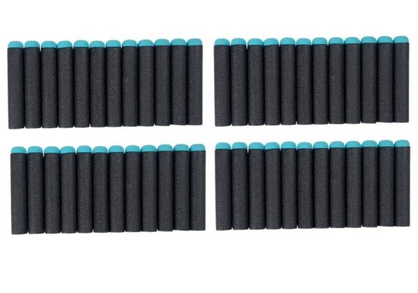 Pistol Foam Cartridge 48 rounds Rotating Magazine Blue and Orange - Image 5