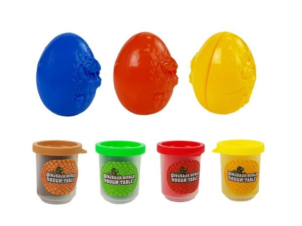 Play Daugh Dinosaurs Eggs Mould 12 Pieces 4 Colours - Image 5