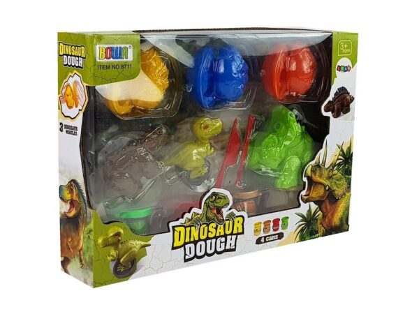 Play Daugh Dinosaurs Eggs Mould 12 Pieces 4 Colours - Image 9