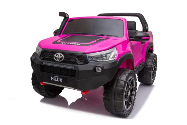 Licencirani auto na akumulator Toyota Hilux 4x4 - dvosjed - rozi - Image 13
