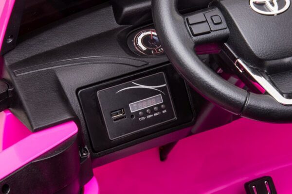 Licencirani auto na akumulator Toyota Hilux 4x4 - dvosjed - rozi - Image 14