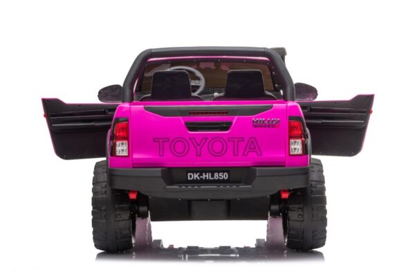 Licencirani auto na akumulator Toyota Hilux 4x4 - dvosjed - rozi - Image 15
