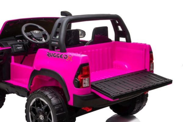 Licencirani auto na akumulator Toyota Hilux 4x4 - dvosjed - rozi - Image 19