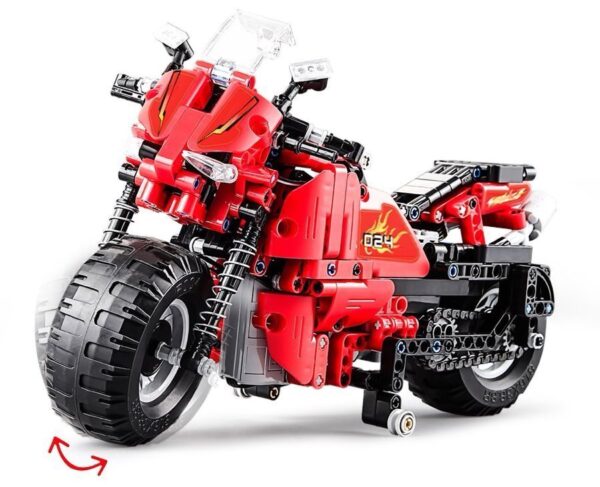 CADA Building Blocks Set Remote Controlled Motorcycle 2.4G 484 pcs - Image 5