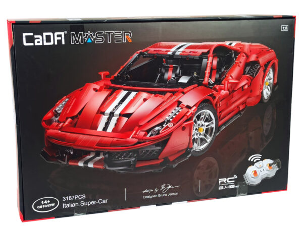 Red sports car construction blocks 3187 elements - Image 6