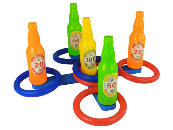 Handball Game Hoop Throw Coloured Bottles Points - Image 2