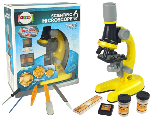 Microscope For The Scientist Educational Set Yellow 100x 400x 1200x