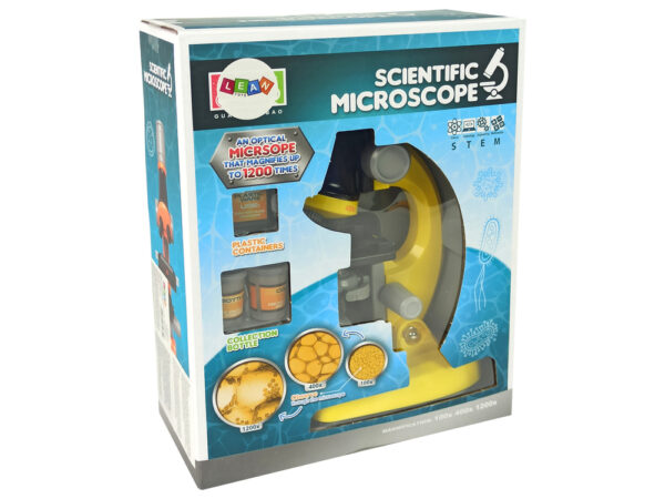 Microscope For The Scientist Educational Set Yellow 100x 400x 1200x - Image 4