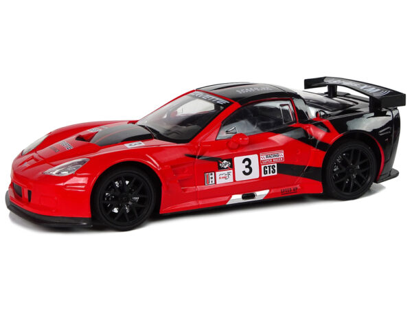 Auto na daljinsko upravljanje 1:18 Corvette C6.R - crveni - Image 2