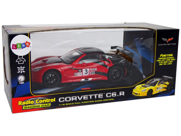 Auto na daljinsko upravljanje 1:18 Corvette C6.R - crveni - Image 8