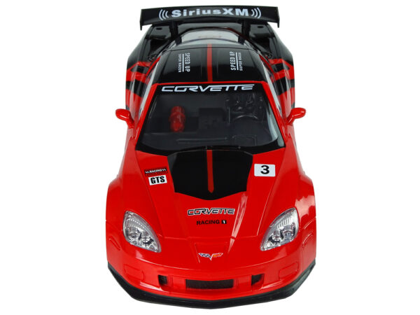 Auto na daljinsko upravljanje 1:18 Corvette C6.R - crveni - Image 3