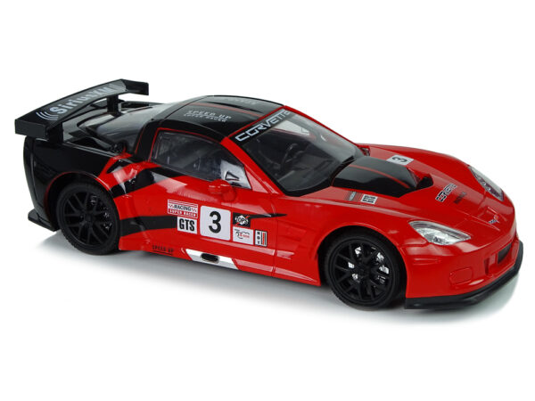 Auto na daljinsko upravljanje 1:18 Corvette C6.R - crveni - Image 4