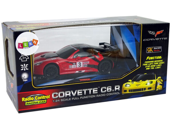 Auto na daljinsko upravljanje 1:24 Corvette C6.R - crveni - Image 7