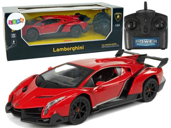 Auto na daljinsko upravljanje1:24 Lamborghini Veneno - crveni