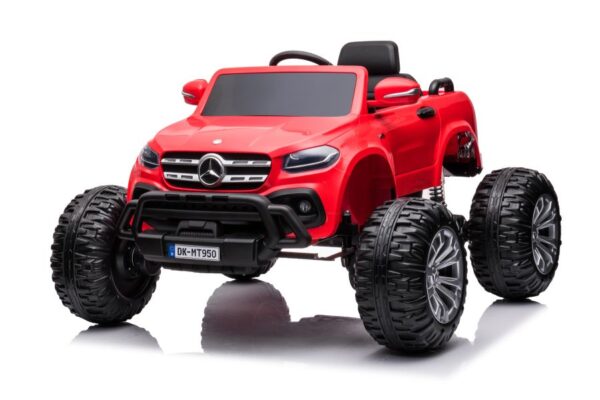 Licencirani auto na akumulator  Mercedes DK-MT950 4x4 - crveni - Image 3