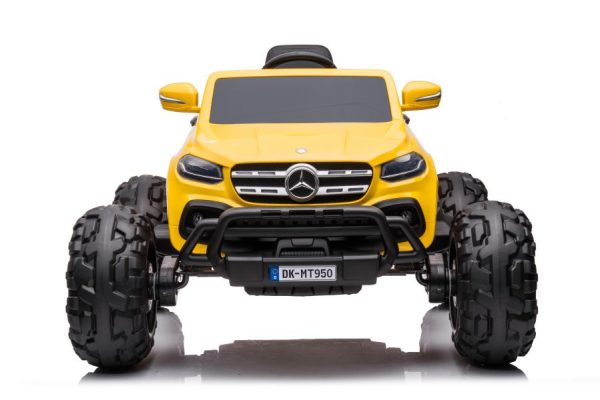 Licencirani auto na akumulator  Mercedes DK-MT950 4x4 - žuti/lakirani - Image 2