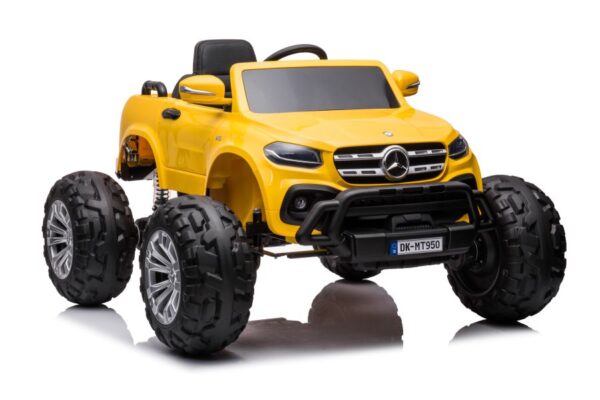 Licencirani auto na akumulator  Mercedes DK-MT950 4x4 - žuti/lakirani