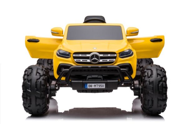 Licencirani auto na akumulator  Mercedes DK-MT950 4x4 - žuti/lakirani - Image 9