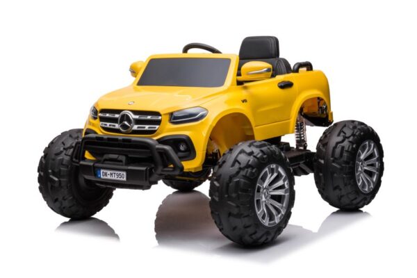 Licencirani auto na akumulator  Mercedes DK-MT950 4x4 - žuti/lakirani - Image 3