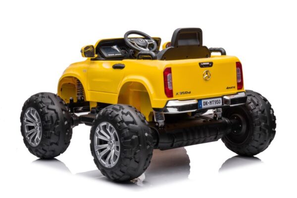 Licencirani auto na akumulator  Mercedes DK-MT950 4x4 - žuti/lakirani - Image 7