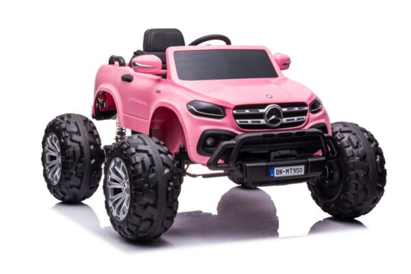 Licencirani auto na akumulator  Mercedes DK-MT950 4x4 - svijetlo rozi