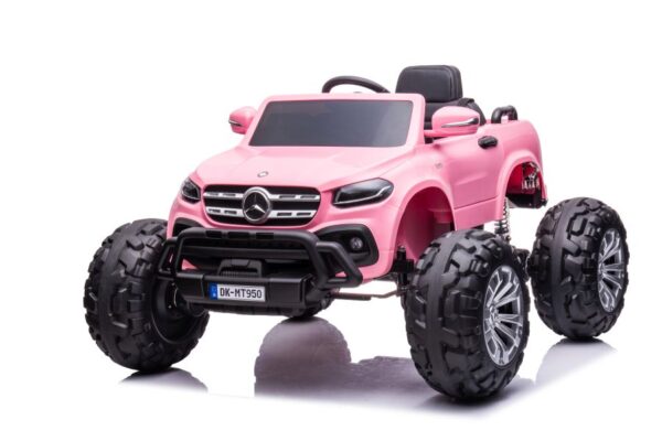 Licencirani auto na akumulator  Mercedes DK-MT950 4x4 - svijetlo rozi - Image 3