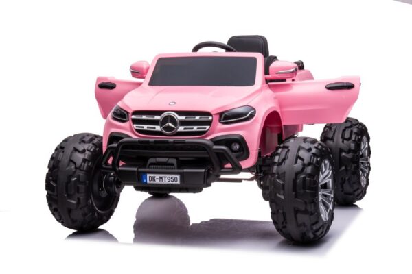 Licencirani auto na akumulator  Mercedes DK-MT950 4x4 - svijetlo rozi - Image 5