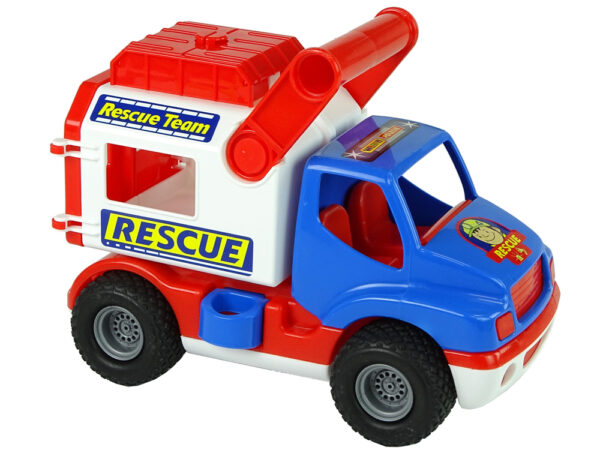 Blue and White Polesie ConsTruck Rescue Car 41937 - Image 2