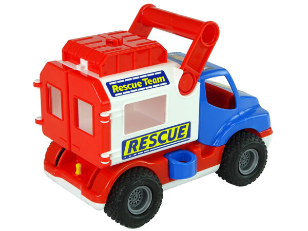 Blue and White Polesie ConsTruck Rescue Car 41937 - Image 4