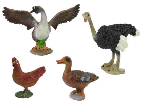 Farm Animal Figurine Set Farmer Birds - Image 3