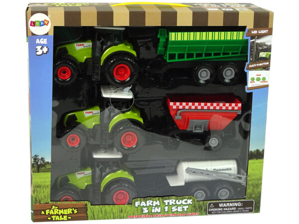 Three Tractor Trailer Sprayer Farm Tractor Set - Image 8