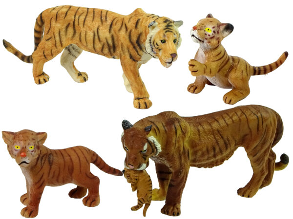 Africa Elephants Tigers Wild Animals Figure Set - Image 3