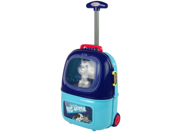 Beauty Salon Set For Dog Pet in Suitcase Backpack Blue - Image 4