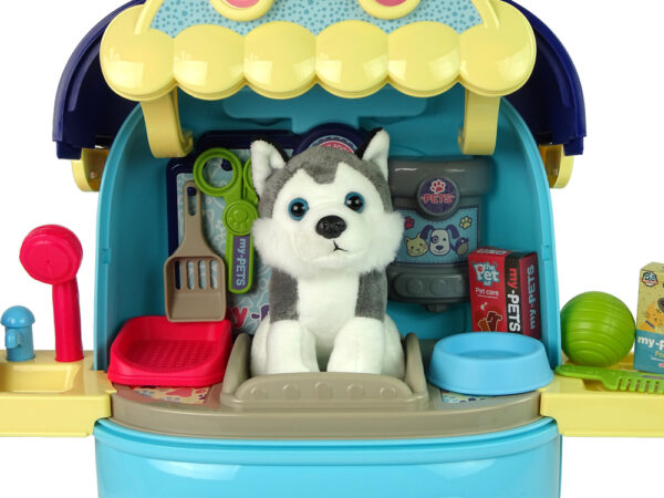 Beauty Salon Set For Dog Pet in Suitcase Backpack Blue - Image 3