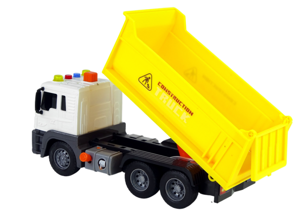 Construction Vehicle Tipper Truck 1:16 Yellow Lift Trailer - Slika 2