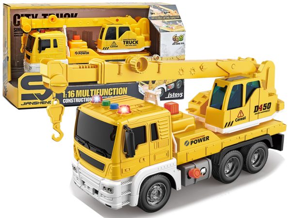 Truck Crane Construction 1:16 Yellow Sound