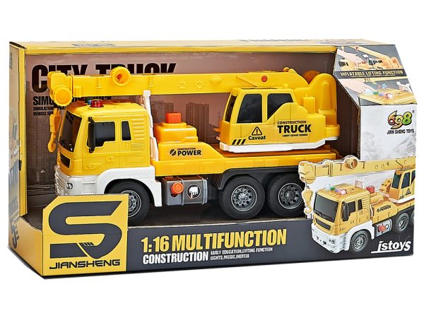 Truck Crane Construction 1:16 Yellow Sound - Slika 4